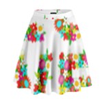 Floral Love High Waist Skirt