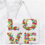 Floral Love Medium Zipper Tote Bag