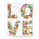 Floral Love Medium Tapestry