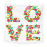 Floral Love Square Tapestry (Large)