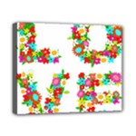 Floral Love Canvas 10  x 8  (Stretched)