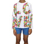 Floral Love Kids  Long Sleeve Swimwear