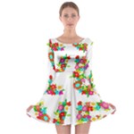 Floral Love Long Sleeve Skater Dress