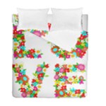 Floral Love Duvet Cover Double Side (Full/ Double Size)