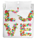 Floral Love Duvet Cover Double Side (Queen Size)