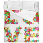 Floral Love Duvet Cover Double Side (California King Size)