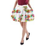 Floral Love A-Line Pocket Skirt