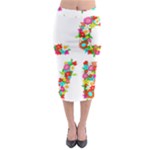 Floral Love Midi Pencil Skirt