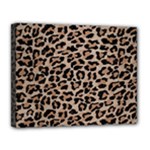 cheetah leopard print Canvas 14  x 11  (Stretched)