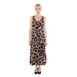 cheetah leopard print Sleeveless Maxi Dress