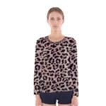 cheetah leopard print Women s Long Sleeve Tee