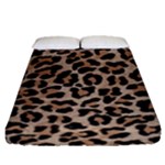 cheetah leopard print Fitted Sheet (Queen Size)