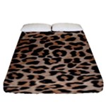 cheetah leopard print Fitted Sheet (King Size)