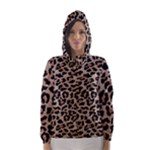 cheetah leopard print Hooded Wind Breaker (Women)