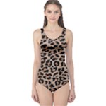 cheetah leopard print One Piece Swimsuit