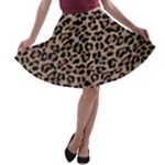 cheetah leopard print A-line Skater Skirt