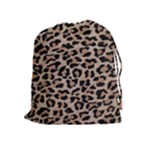 cheetah leopard print Drawstring Pouch (XL)