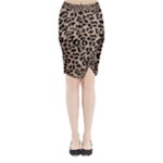 cheetah leopard print Midi Wrap Pencil Skirt