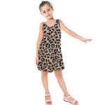 cheetah leopard print Kids  Sleeveless Dress