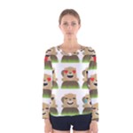 Groundhog Emojis Women s Long Sleeve Tee