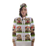 Groundhog Emojis Hooded Wind Breaker (Women)