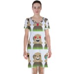 Groundhog Emojis Short Sleeve Nightdress