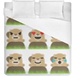 Groundhog Emojis Duvet Cover (King Size)