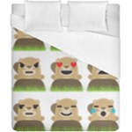 Groundhog Emojis Duvet Cover (California King Size)