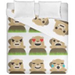 Groundhog Emojis Duvet Cover Double Side (California King Size)