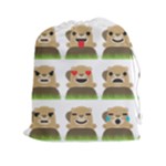 Groundhog Emojis Drawstring Pouch (XXL)