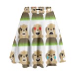 Groundhog Emojis High Waist Skirt