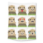 Groundhog Emojis Medium Tapestry