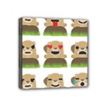 Groundhog Emojis Mini Canvas 4  x 4  (Stretched)