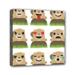 Groundhog Emojis Mini Canvas 6  x 6  (Stretched)