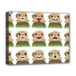 Groundhog Emojis Deluxe Canvas 20  x 16  (Stretched)