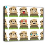 Groundhog Emojis Deluxe Canvas 24  x 20  (Stretched)