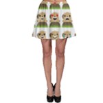 Groundhog Emojis Skater Skirt