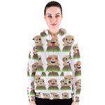 Groundhog Emojis Women s Zipper Hoodie