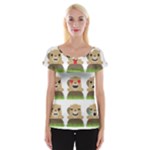 Groundhog Emojis Women s Cap Sleeve Top