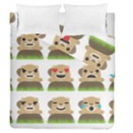 Groundhog Emojis Duvet Cover Double Side (Queen Size)