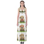 Groundhog Emojis Empire Waist Maxi Dress