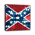 sequin confederate flag Mini Canvas 6  x 6  (Stretched)