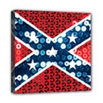 sequin confederate flag Mini Canvas 8  x 8  (Stretched)