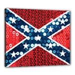 sequin confederate flag Canvas 24  x 20  (Stretched)