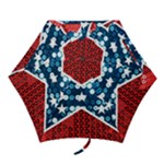 sequin confederate flag Mini Folding Umbrella