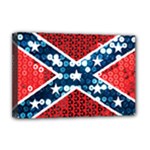 sequin confederate flag Deluxe Canvas 18  x 12  (Stretched)