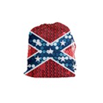 sequin confederate flag Drawstring Pouch (Medium)