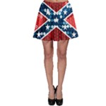 sequin confederate flag Skater Skirt