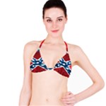 sequin confederate flag Bikini Top