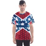 sequin confederate flag Men s Sport Mesh Tee